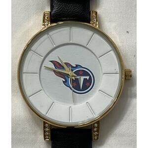 New Women's Tennessee Titans Lunar Style Sparo Sports Watch Black Leather Band